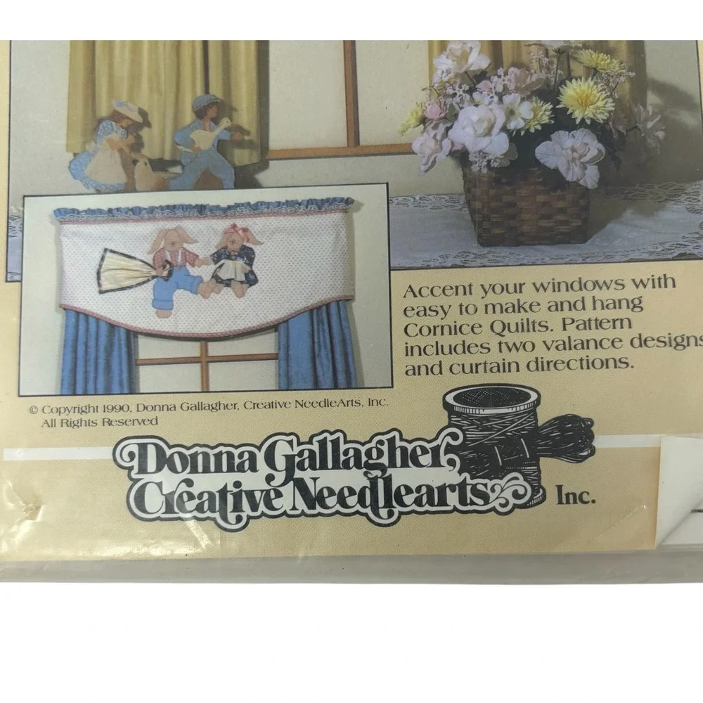Vintage 1990 Donna Gallagher Creative Needlearts Cornice Quilts Patterns 889 890